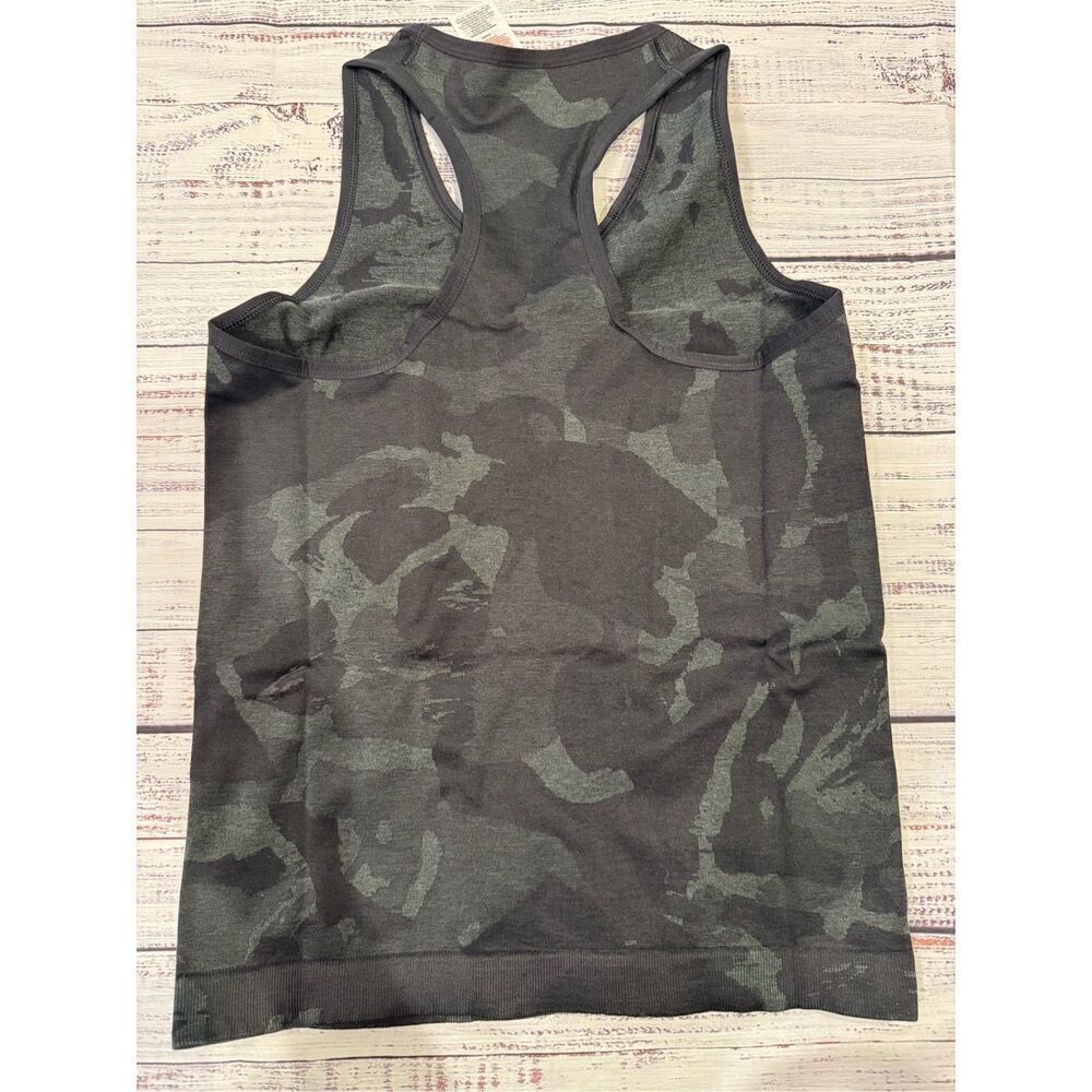 Gymshark NEW Adapt Camo Seamless Tank in Black Size Medium - Picture 2 of 4